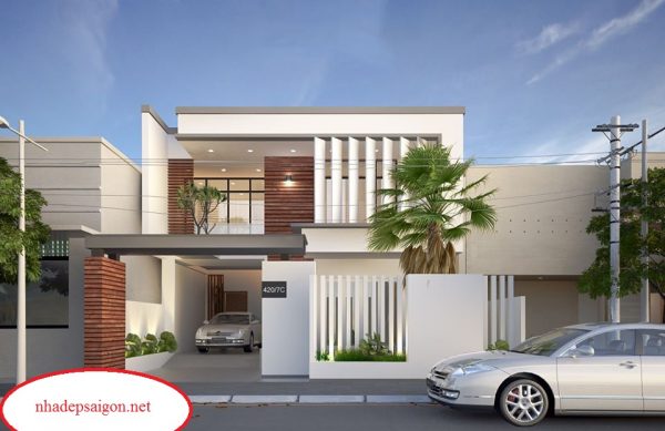 Mẫu nhà được bố trí cửa sổ xoay