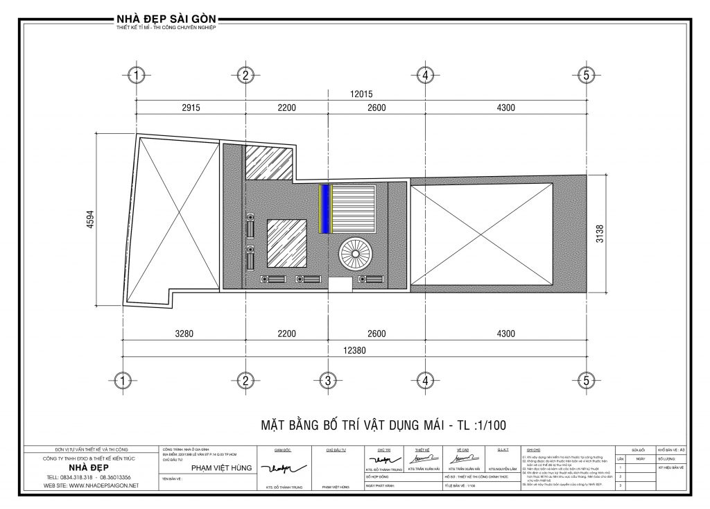 Thiết kế nhà nhỏ và méo trong hẻm nhỏ cho 02 vợ chồng trẻ