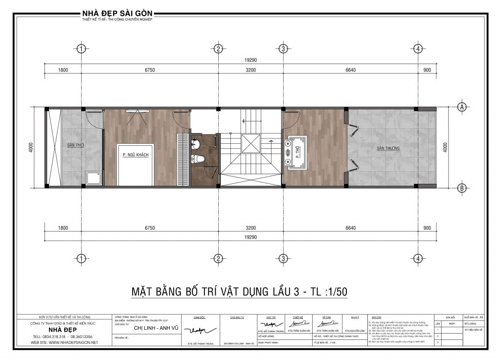 Nhà phố 4x20 lệch tầng