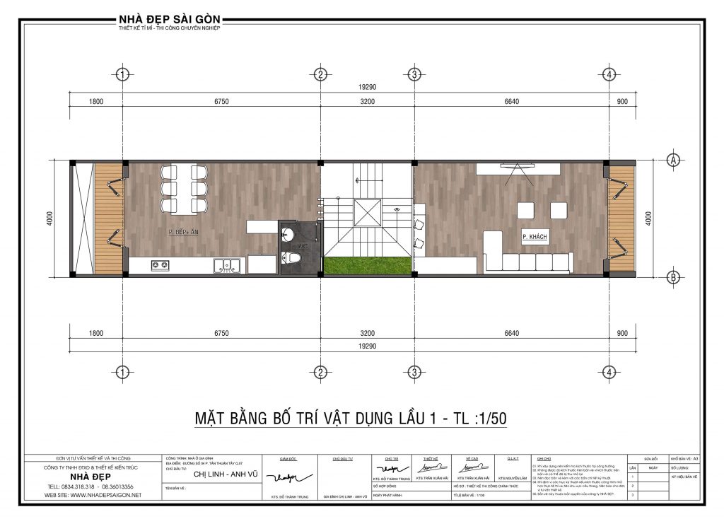 THiết kết lầu 1
