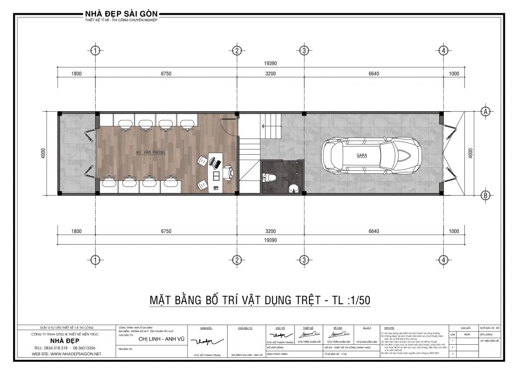 Nhà phố 4x20 lệch tầng