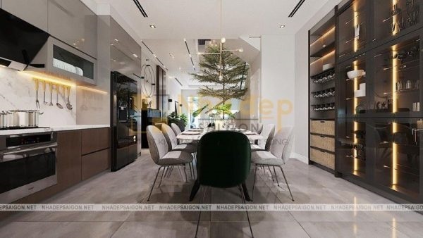 Mẫu nhà 1 trệt 2 lầu – không gian phòng ngủ