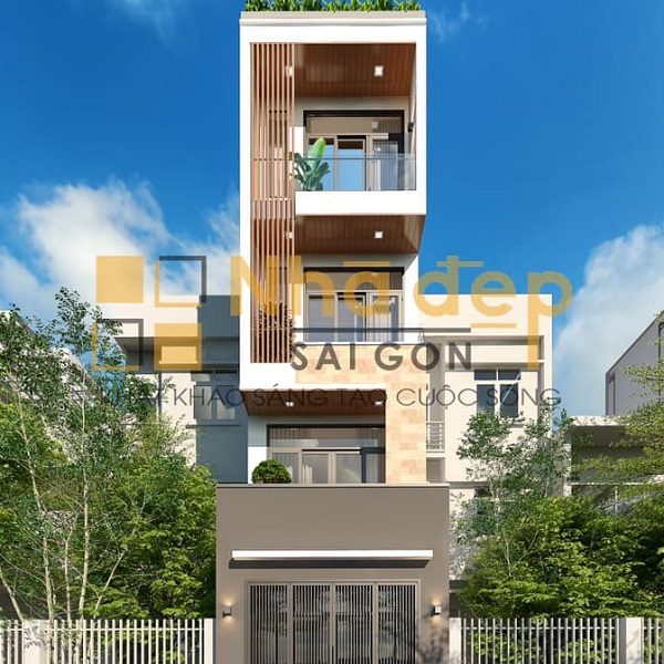 một số mẫu nhà 1 trệt 3 tầng