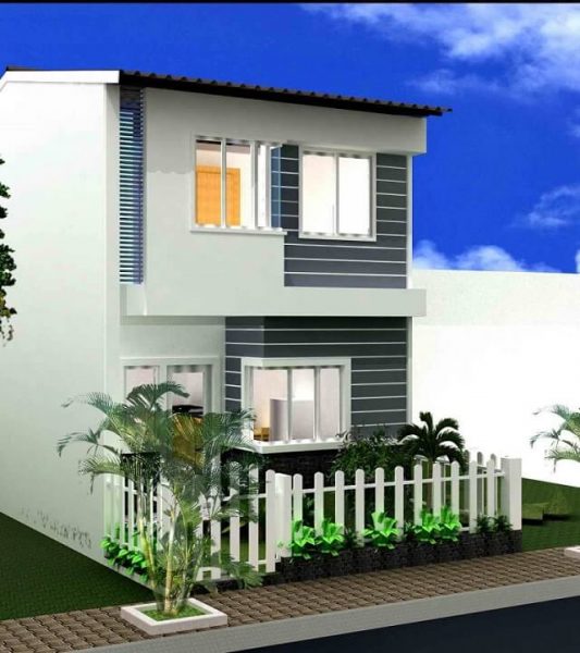 Mẫu nhà 5x10 thiết kế có sân vườn