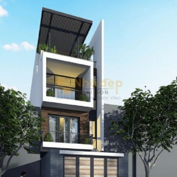 Mẫu nhà 6x8 có tầng tum có thể sử dụng làm phòng thờ hoặc phòng ngủ cho người lớn.