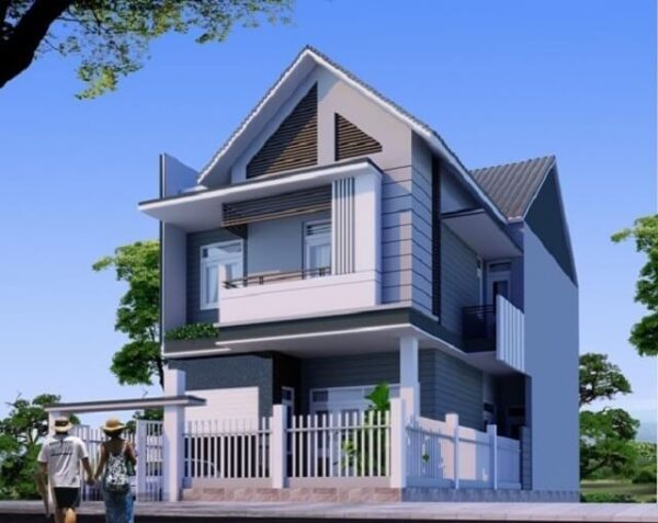 Mẫu nhà 7x8 tham khảo - Thiết kế nhà biệt thự minni theo phong cách tân cổ điển hiện đại và sang trọng