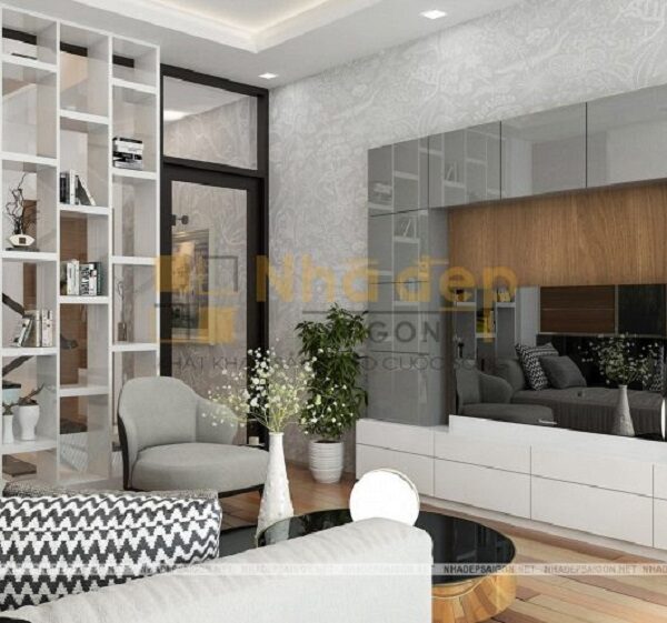 Lấy mà trắng làm chủ đạo nên ngôi nhà trở nên thông thoáng hơn