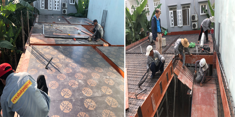 thi công xây dựng nhà dầm, sàn