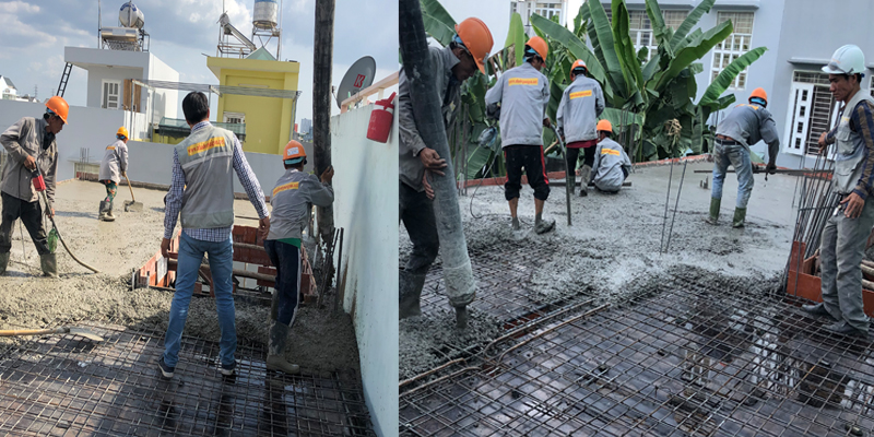 thi công xây dựng nhà dầm, sàn nhà