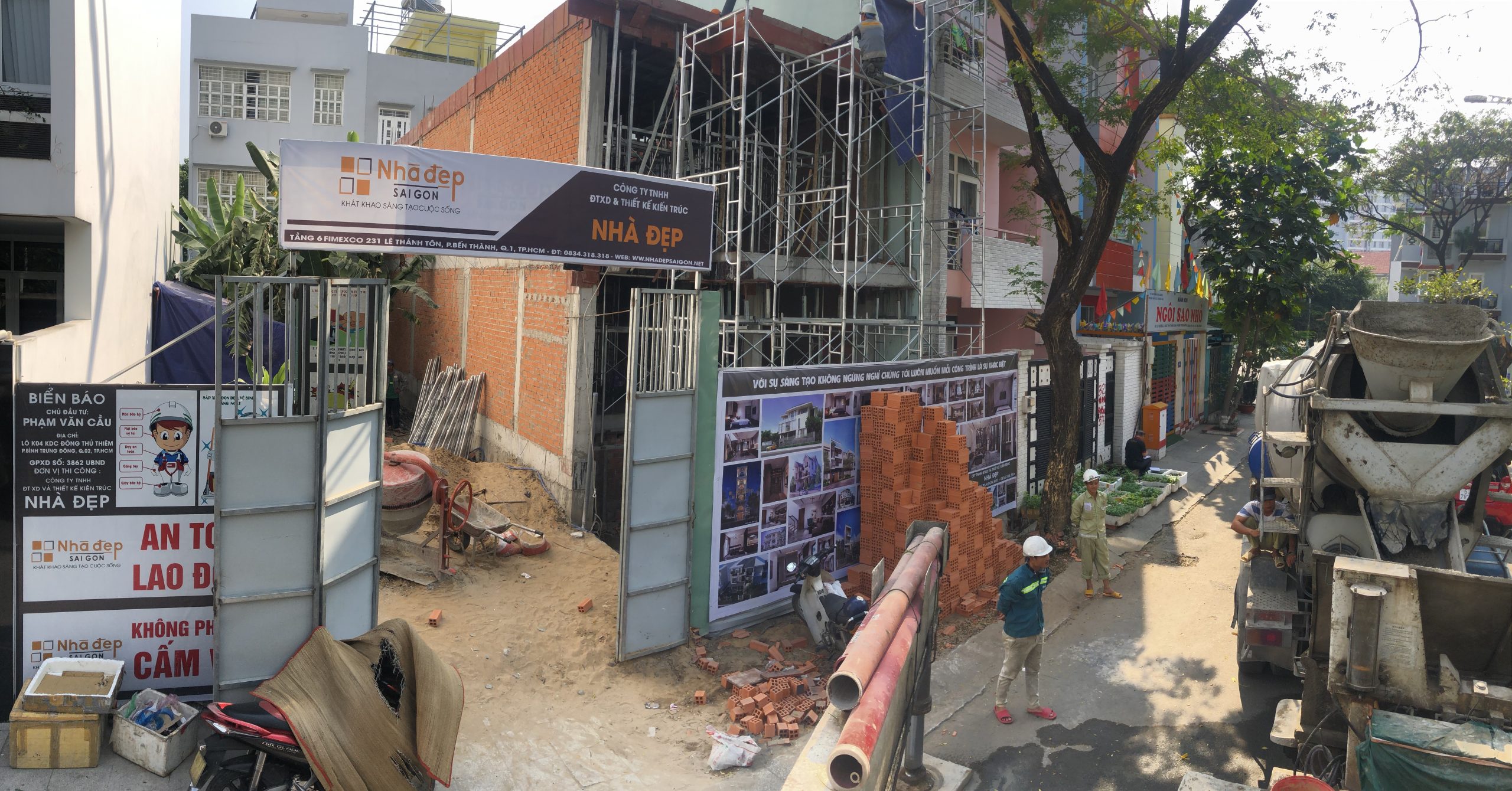 đổ bê tông sàn nhà