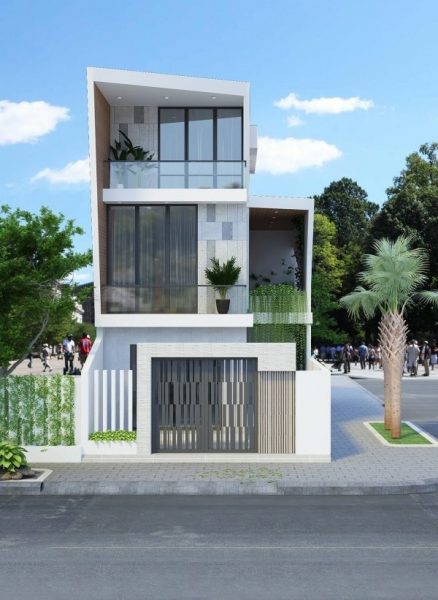 Thi công nhà phố huyện Hóc Môn – nhà phố thương mại