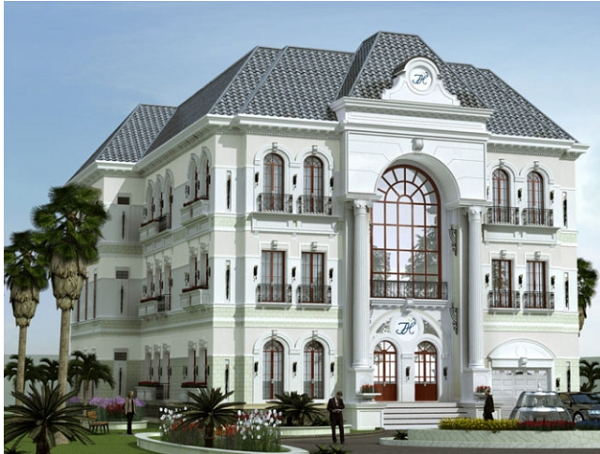 Biệt thự tân cổ điển – Mẫu tham khảo 1