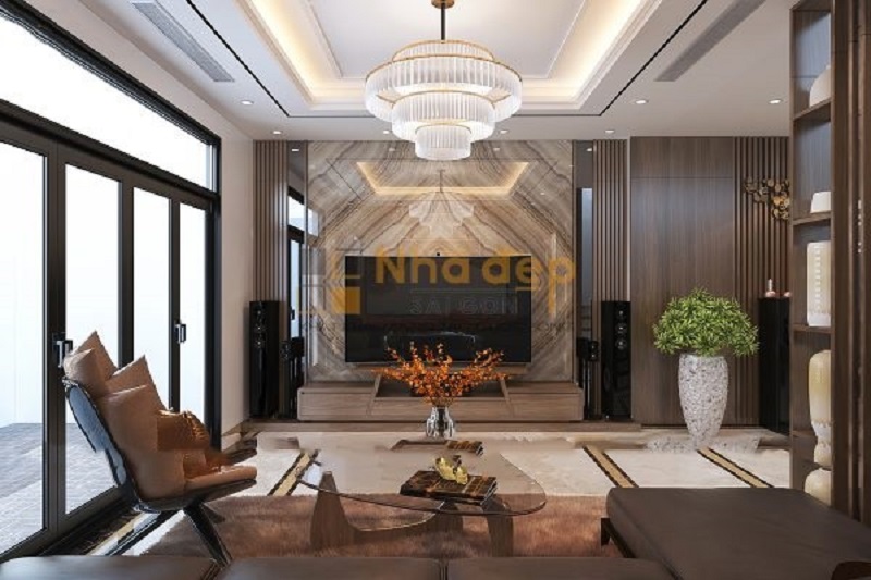 Phối màu phòng khách cho người mệnh Kim
