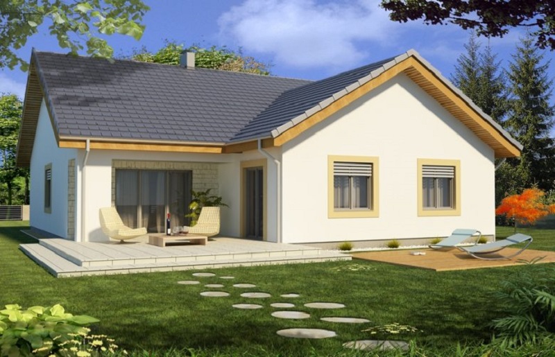 Mẫu nhà cấp 4 đẹp giá rẻ 100 triệu mái thái