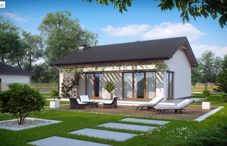 Nhà thiết kế cấp 4 sân vườn đẹp