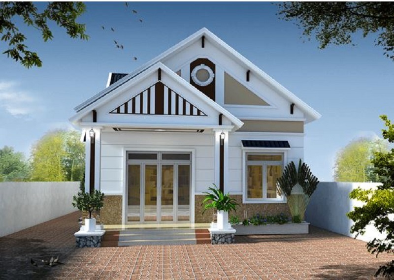 Kiến trúc nhà cấp 4 mái thái khéo léo tôn lên vẻ đẹp và kiểu dáng của ngôi nhà. Nhờ kiểu kiến trúc mà ngôi nhà có khả năng tản nhiệt, chống nóng tốt tạo không gian sống mát mẻ và thông thoáng hơn.