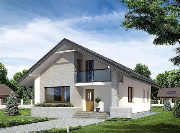 Mẫu nhà cấp 4 3 phòng ngủ có gác lửng sẽ giúp gia chủ giải quyết vấn đề thiếu diện tích nhà ở