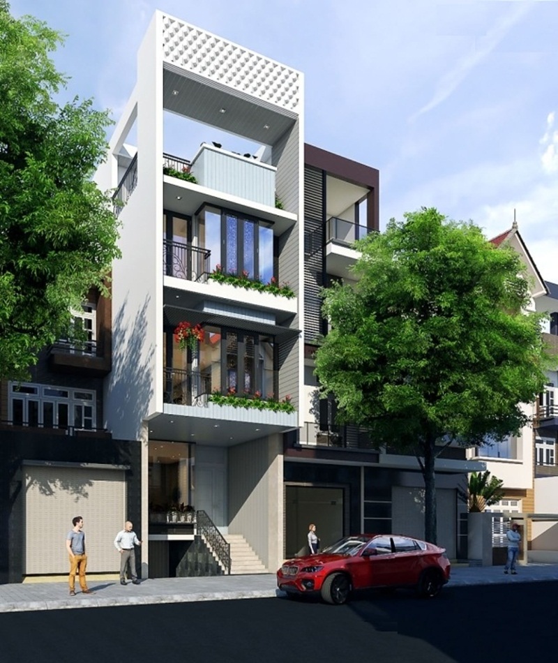 Mẫu nhà phố 3 có tầng hầm