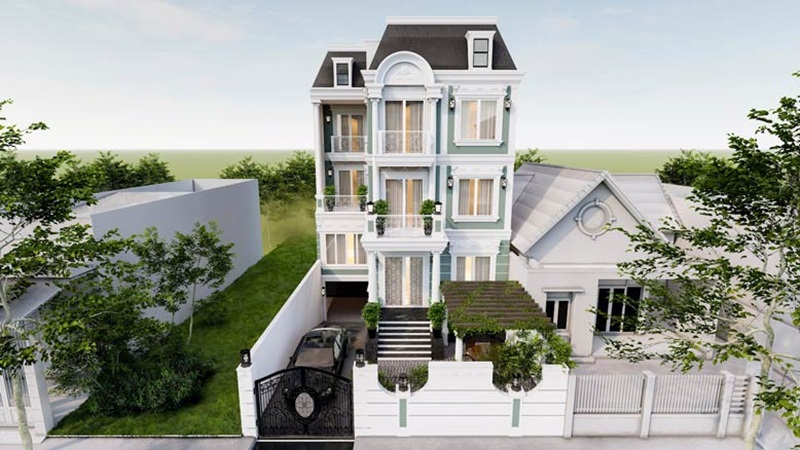 Mẫu 5: Tầng hầm giúp căn nhà thêm đẳng cấp