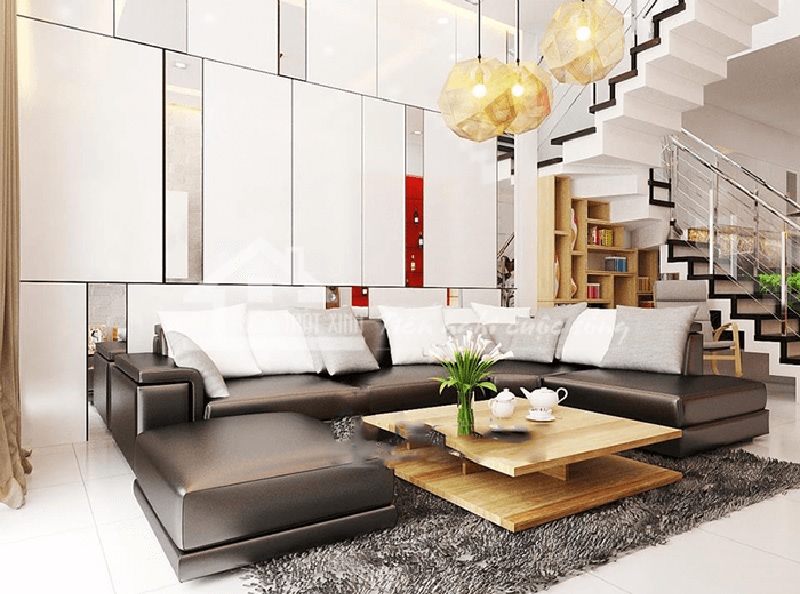 Mẫu phòng khách nhà ống 4m được ưa chuộng