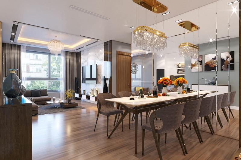 Mẫu thiết kế nội thất nhà 70m2 đẹp