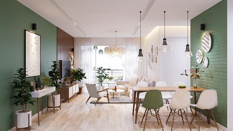 Mẫu thiết kế nội thất nhà 70m2 đẹp