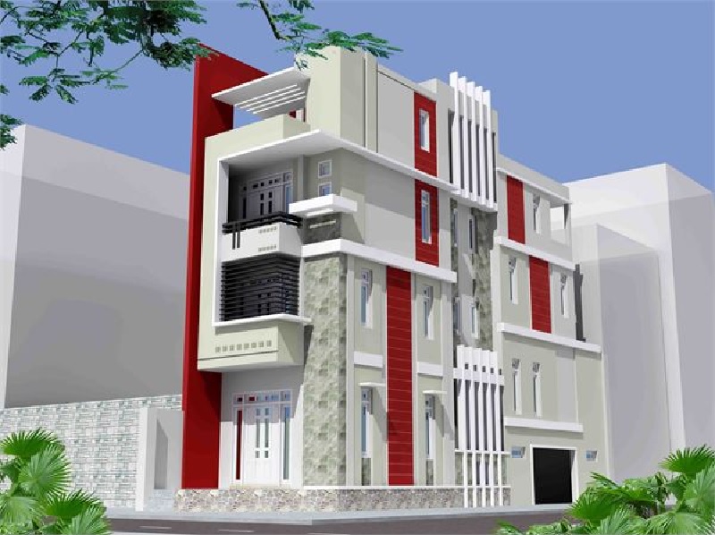 Mẫu nhà lệch tầng hiện đại