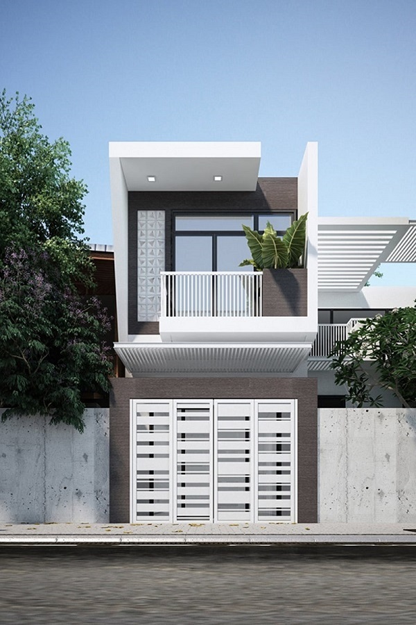 Mẫu thiết kế nhà phố 5m đẹp nhất kiểu 1