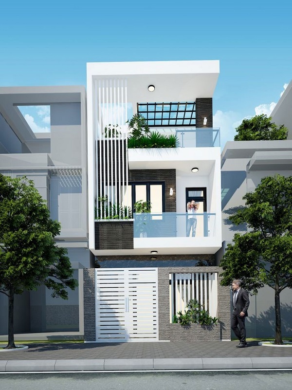 Mẫu thiết kế nhà phố 5m đẹp nhất kiểu 11