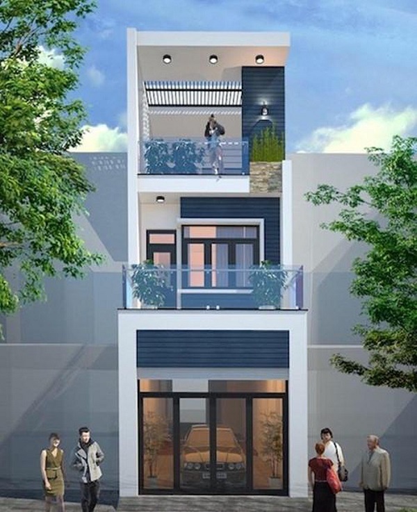 Mẫu thiết kế nhà phố 5m đẹp nhất kiểu 12