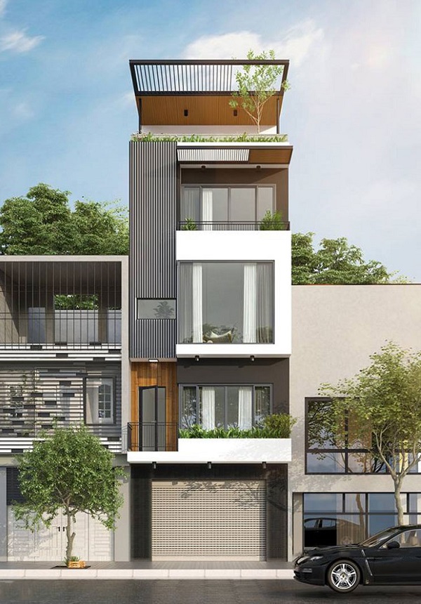 Mẫu thiết kế nhà phố 5m đẹp nhất kiểu 15
