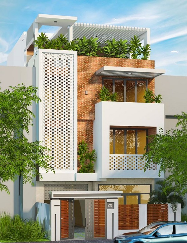 Mẫu thiết kế nhà phố 5m đẹp nhất kiểu 20