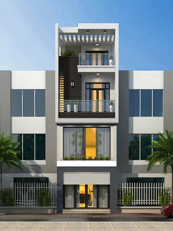 Mẫu thiết kế nhà phố 5m đẹp nhất kiểu 9