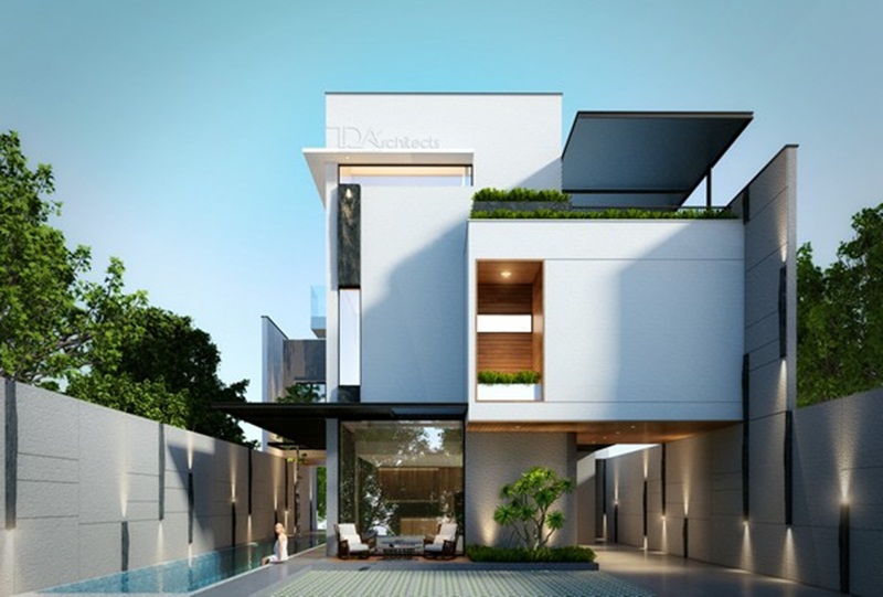 Biệt thự nhà vườn khối hộp