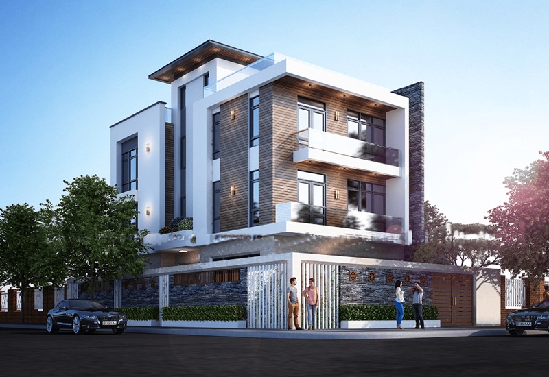 Biệt thự 3 tầng hiện đại