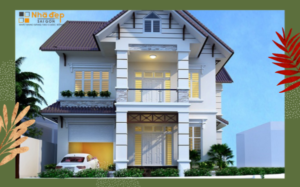 Mẫu biệt thự phố mang tông màu trắng chủ đạo. Đối với bản thiết kế này không có nhiều không gian xanh mà tập trung chủ yếu tạo được sự rộng rãi và thoải mái cho các không gian sinh hoạt trong gia đình.