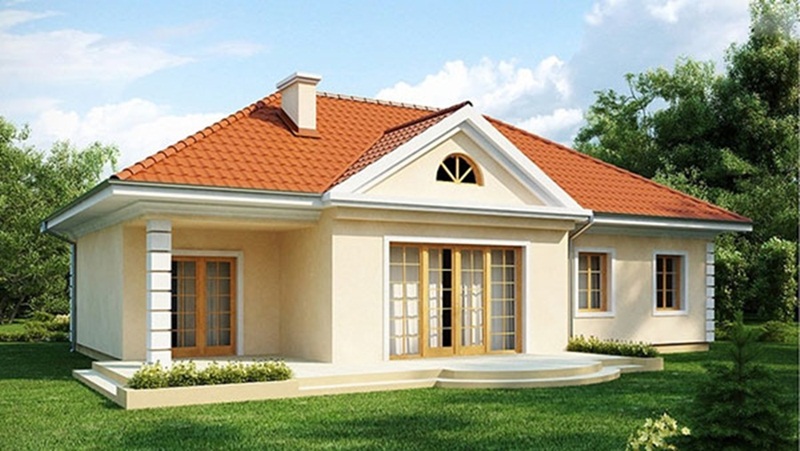 Mẫu nhà ba gian đón nắng