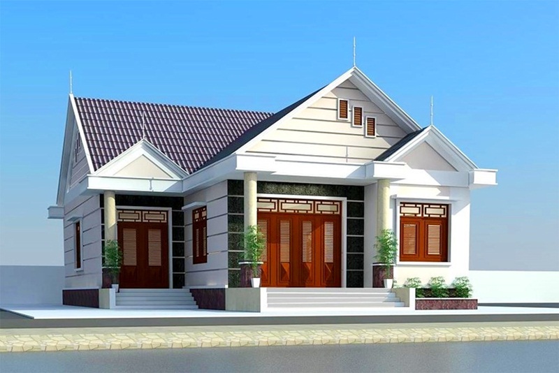 Mẫu nhà ba gian kiểu mới
