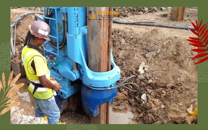 Thi công tầng hầm bằng cừ larsen máy ép tĩnh