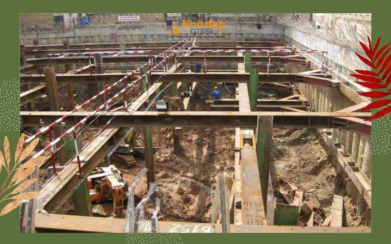 Ưu điểm của biện pháp thi công semi top down