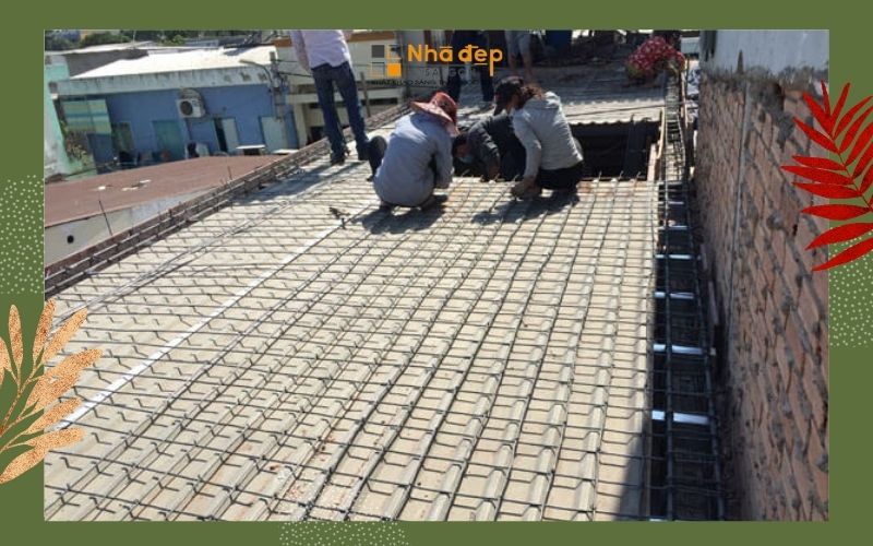 Phương pháp sử dụng tole thép và lưới mắt cáo làm sàn đúc giả