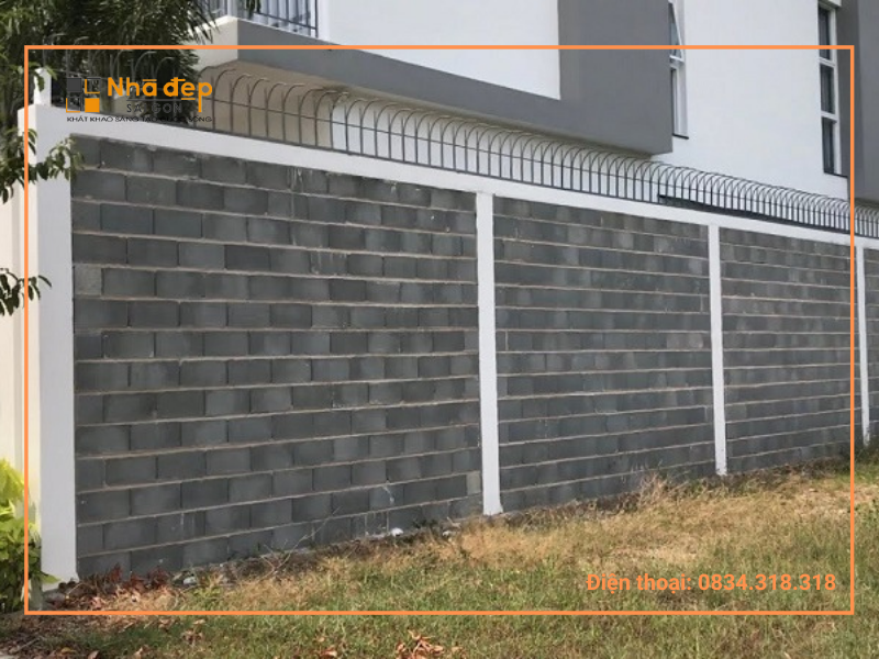 kỹ thuật xây tường rào khi chọn gạch móng xây tường