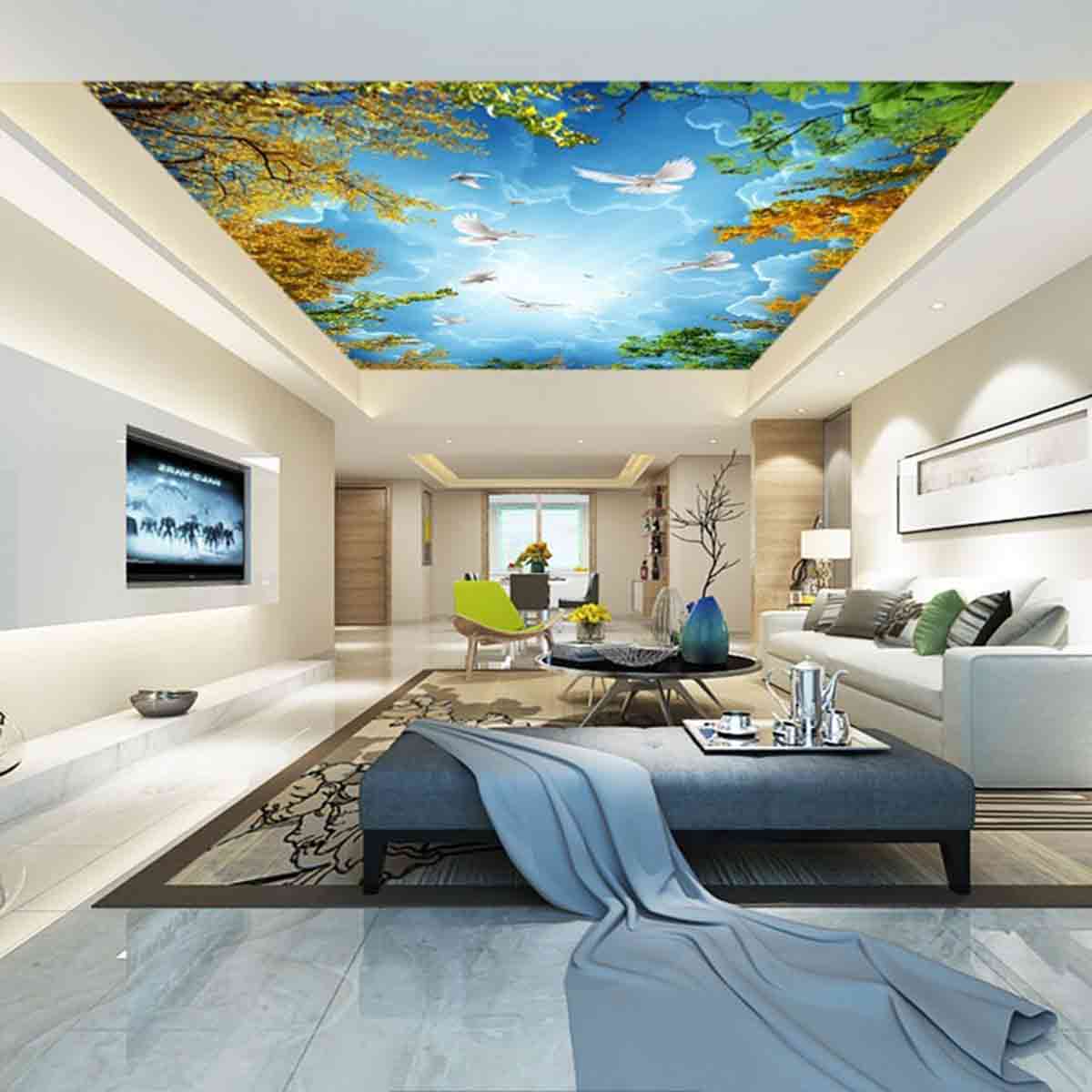 Trần xuyên sáng được ứng dụng phổ biến vào nhiều công trình đa dạng Trần xuyên sáng được ứng dụng phổ biến vào nhiều công trình đa dạng