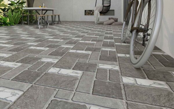 Gạch lát sân chống trơn giúp việc di chuyển dễ dàng, tránh trơn trượt khi trời mưa